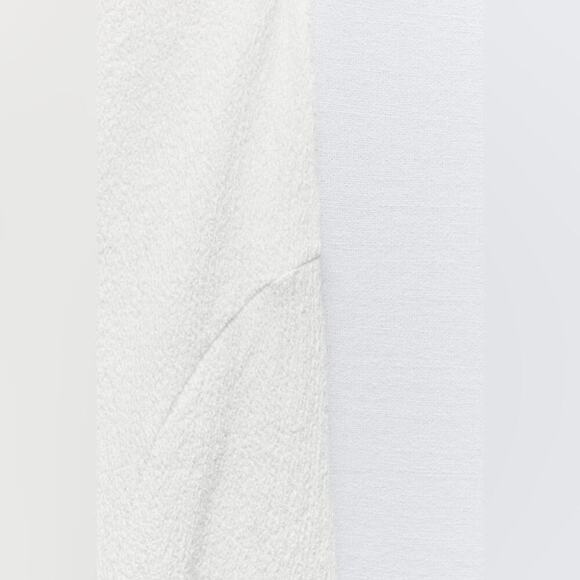 Zara ASYMMETRICAL SKIRT IN RIBBED FABRIC - Picture 9 of 15